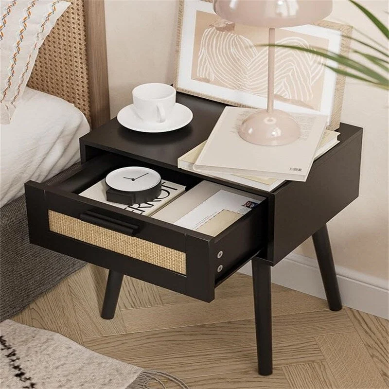 Bedroom Nightstands Wooden Night Stands - 11.81D x 15.35W x 19.69H