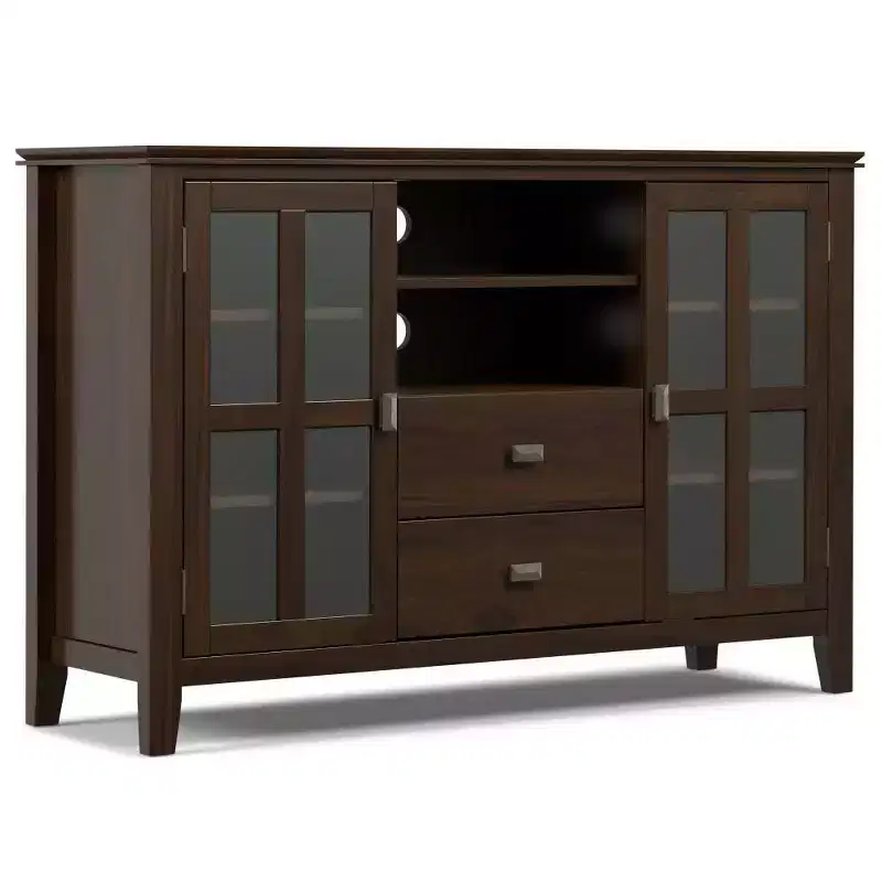 Solid Wood Tall TV Stand for TVs up to 55