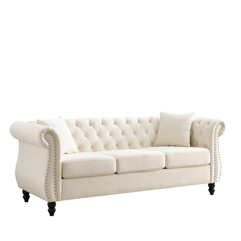 Chesterfield Sofa Grey Living Room