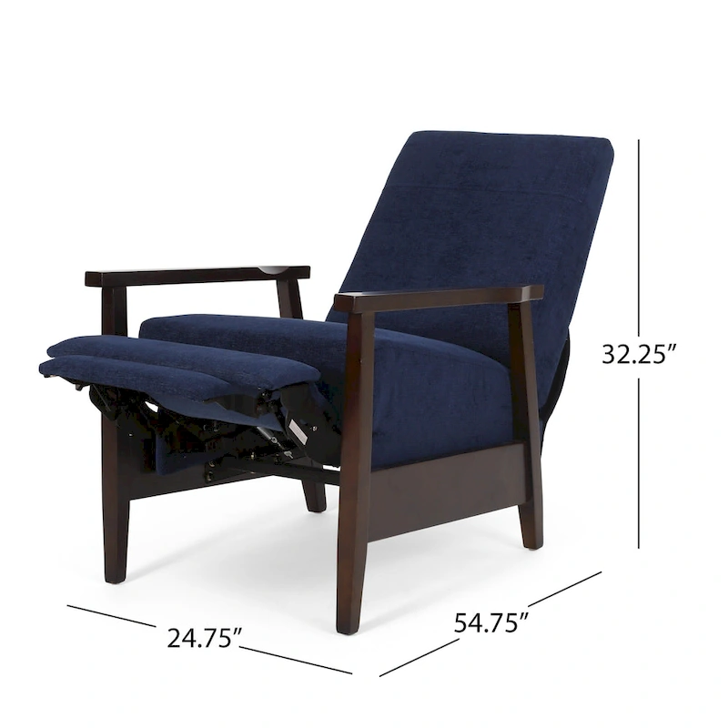 Plevna Upholstered Pushback Recliner by Christopher Knight Home