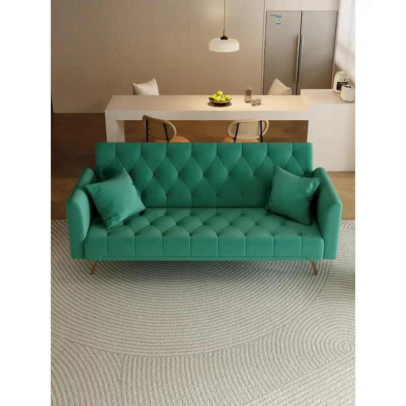 71 Convertible Double Folding Living Room Sofa Bed
