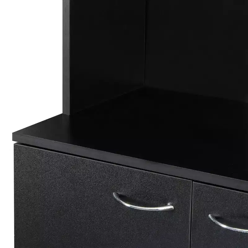 70.87 Freestanding Kitchen Pantry Cabinet With 6 Doors, Drawer, Open Shelves Versatile Buffet Cabinet, Craft Storage Cabinet
