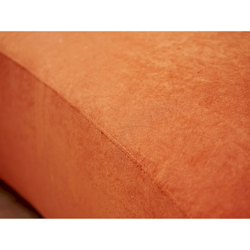 90.2 inch Half Moon Curved Velvet Living Room Sofa