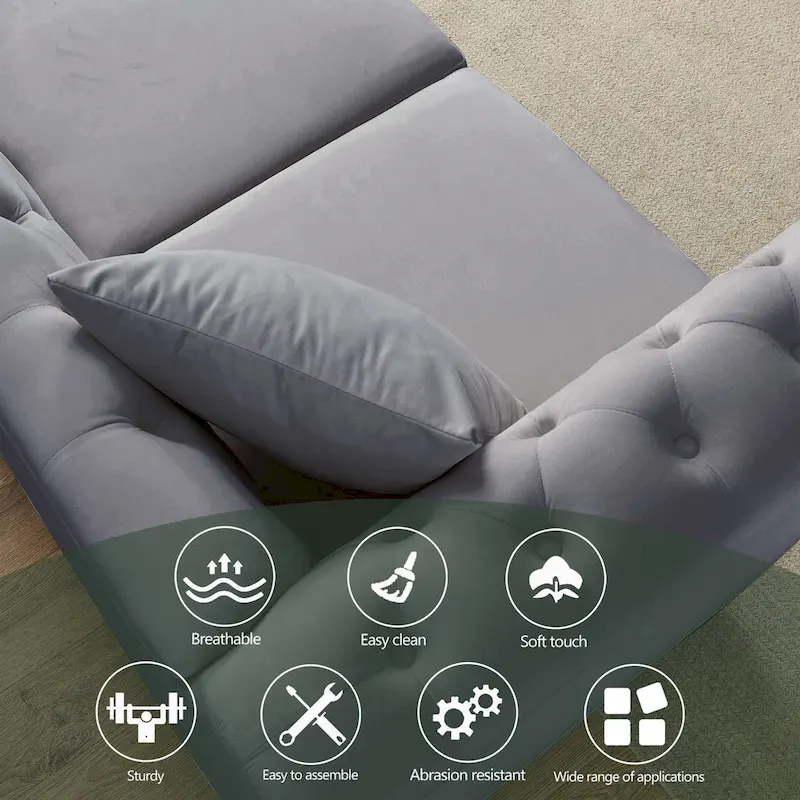 Chesterfield Sofa Grey Living Room