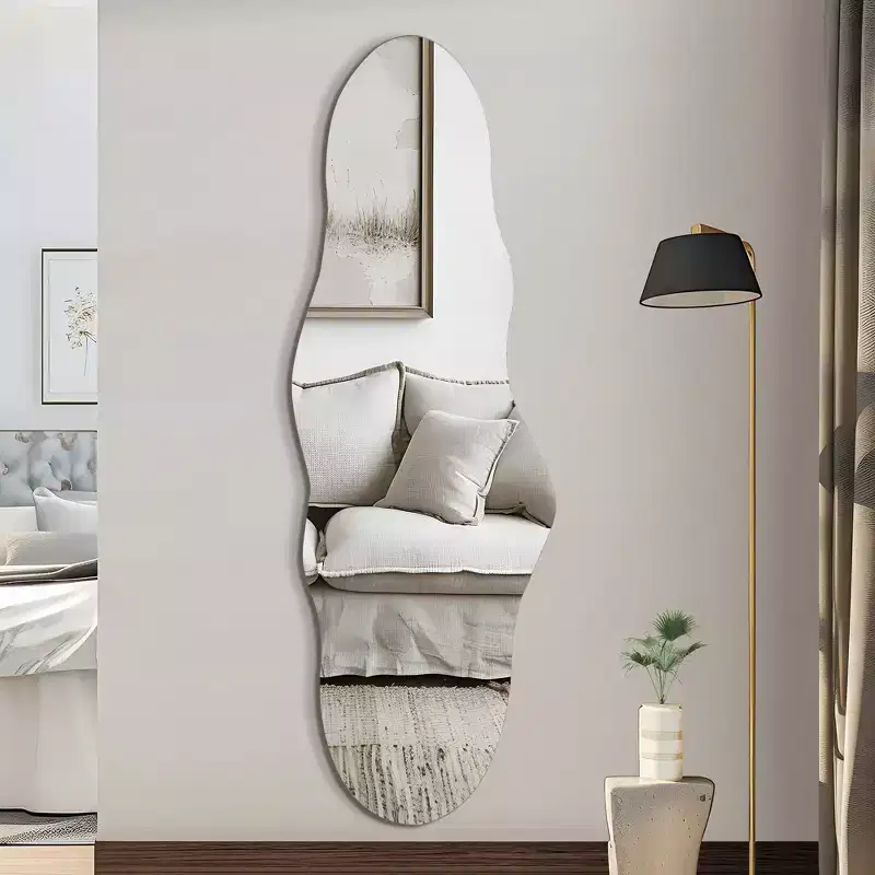 Irregular Frameless Wall Mirror