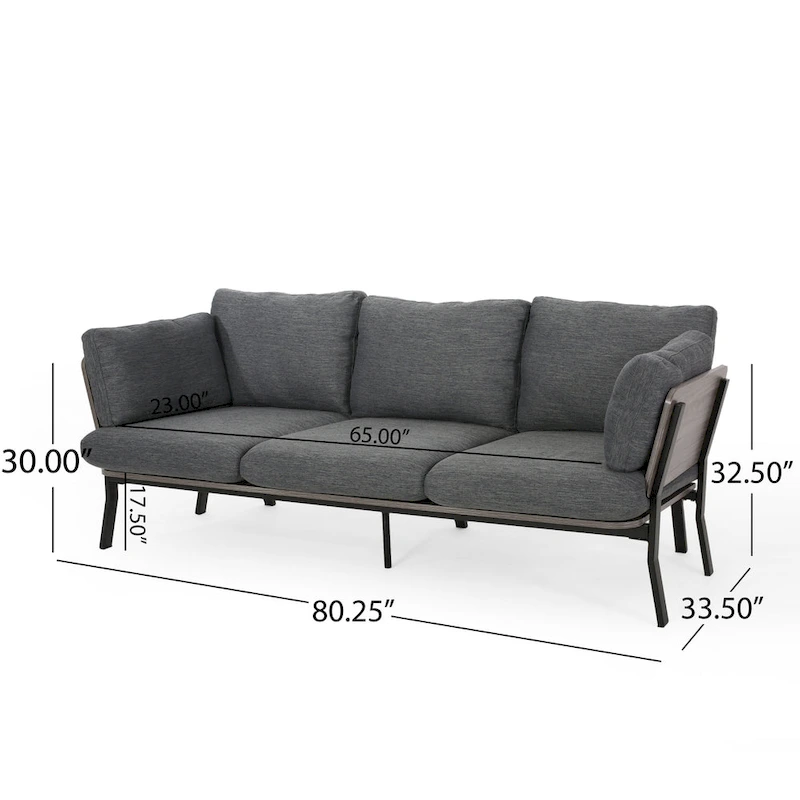 Carvel Mid-century Modern 3-seater Sofa by Christopher Knight Home