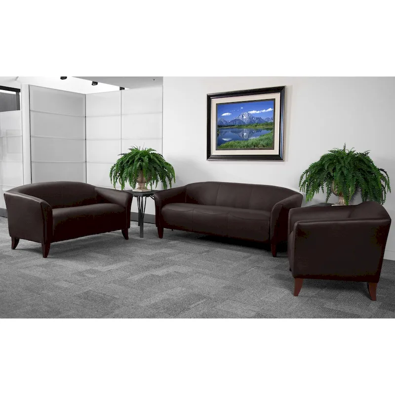 Reception Set with Wood Feet - 33.5 - 72.75W x 29 - 31D x 29H - 33.5 - 72.75W x 29 - 31D x 29H