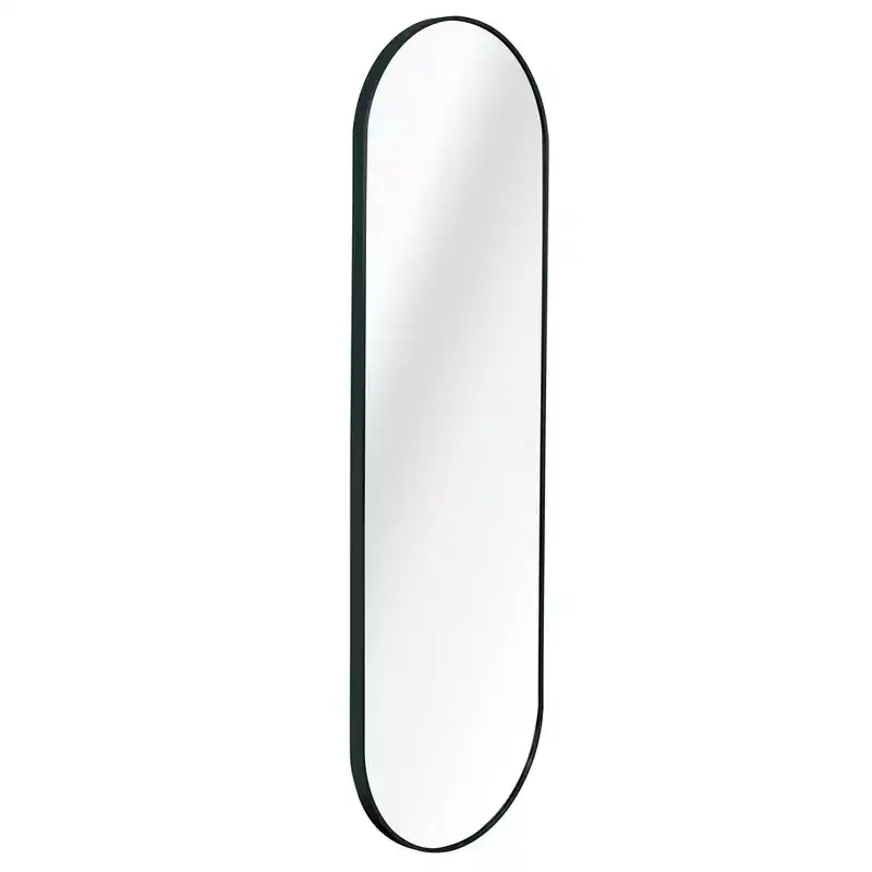Whisen 63x20 Inch Pill-Shaped Full-Length Mirror, Shatterproof Design