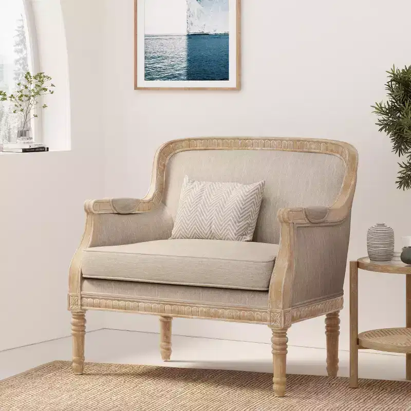 Christopher Knight Home Tamarisk French Country Fabric Upholstered Club Chair
