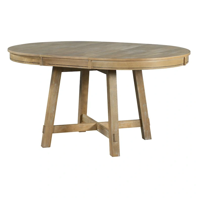 Round Extendable Dining Table with 16
