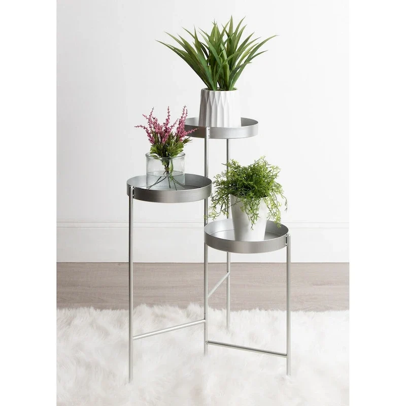 Metal 3-tier Modern Plant Stand - 16x21x30