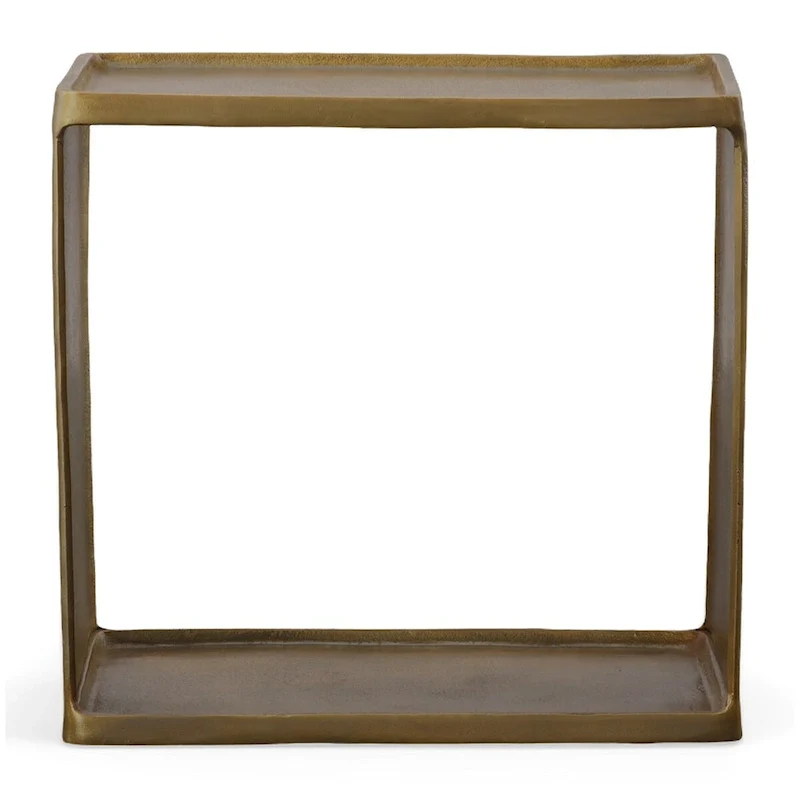 Uttermost Derwent Antique Brass Side Table - 20W x 19H x 12D