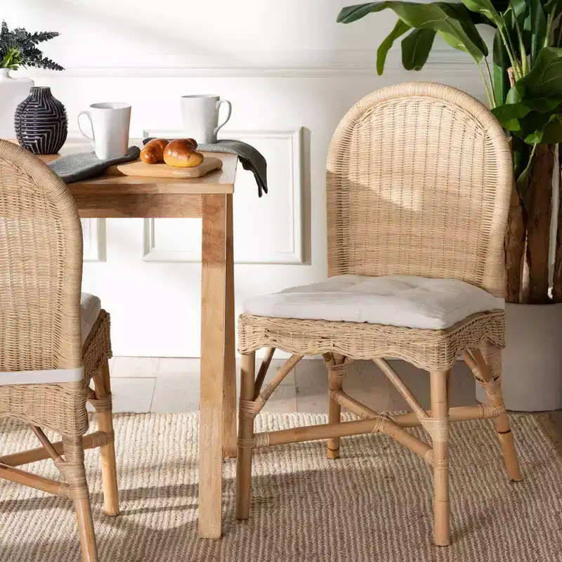 bali & pari Bilu Rattan Dining Chair Natural