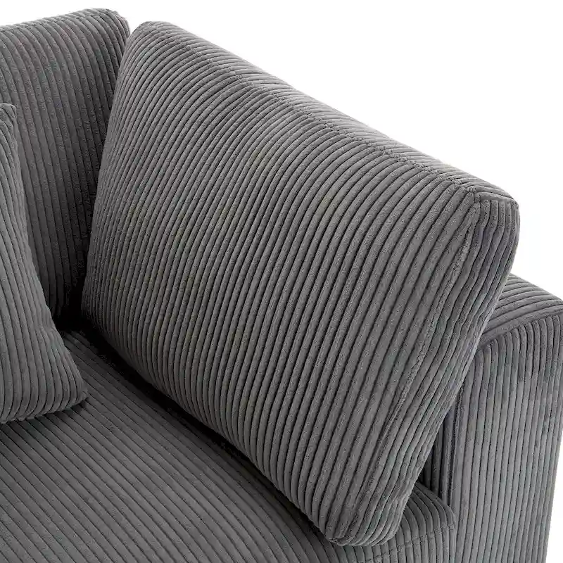 105 Sofa with Cushions and 5 Pillows