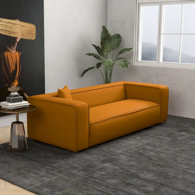 Belinda Mid Century Modern Furniture Style French Boucle Living Room Sofa