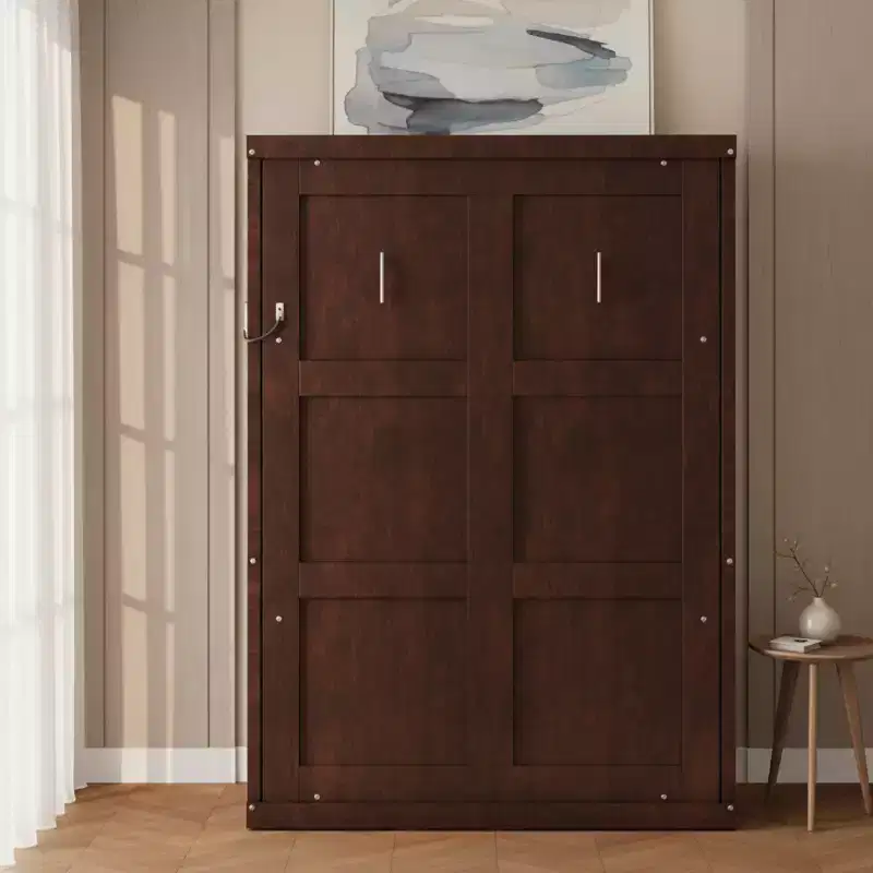 Polibi Murphy Bed with Foldable Cabinet