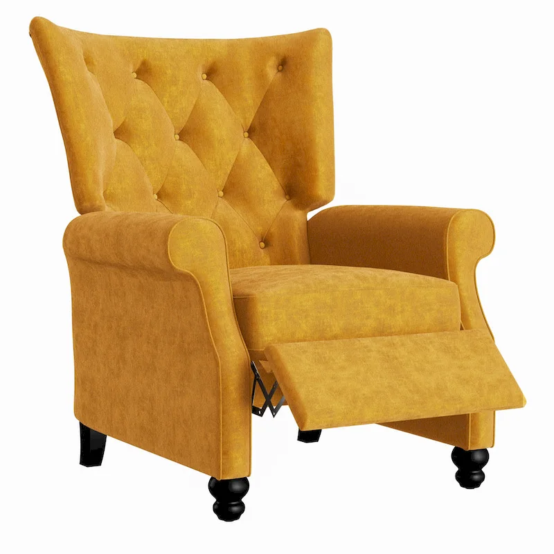 Copper Grove Plush Pushback Recliner Chairs (Set of 2)