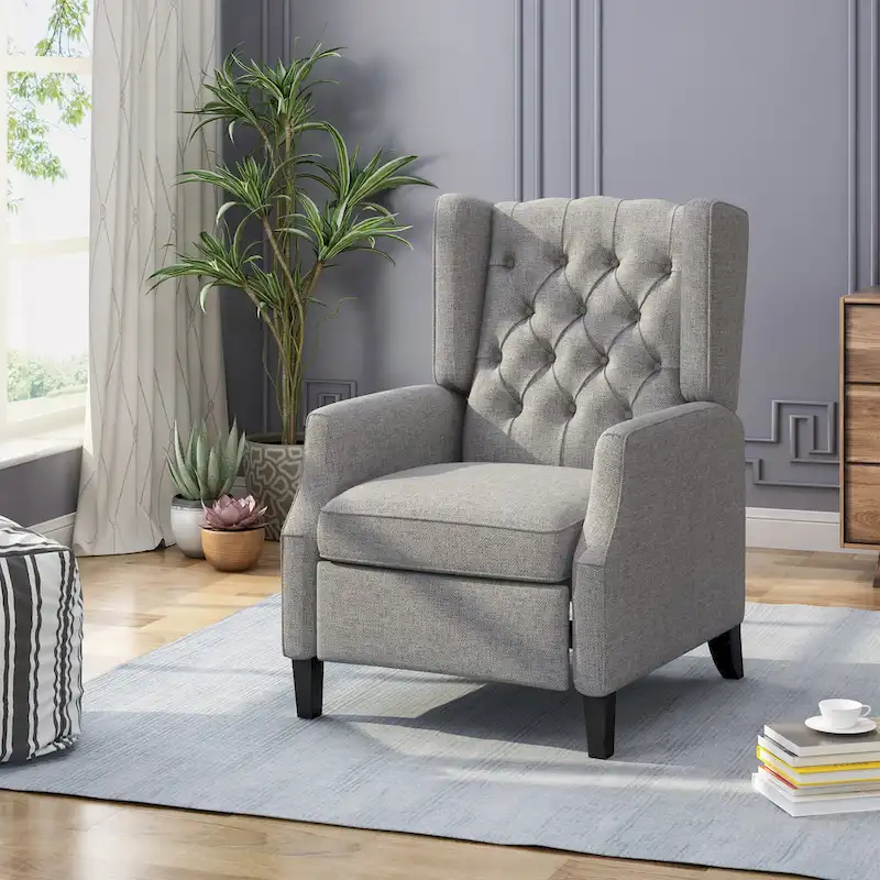 Keating Traditional Wingback Recliner by Christopher Knight Home