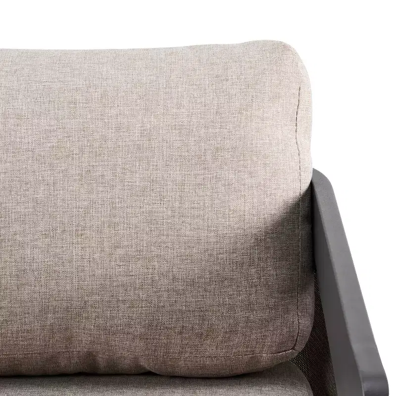 Christopher Knight Home Kamal Modern Patio Aluminum Olefin Upholstered Club Chairs with Cushion