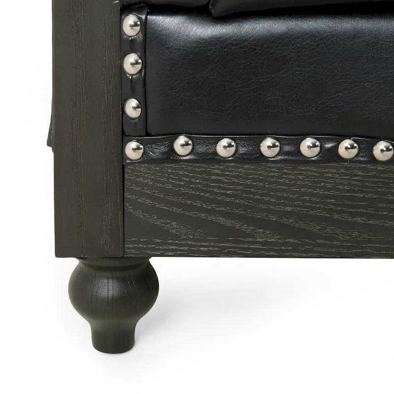 Castalia Nailhead Trim Chesterfield Sofa by Christopher Knight Home - 78.75 L x 33.50 W x 28.00 H
