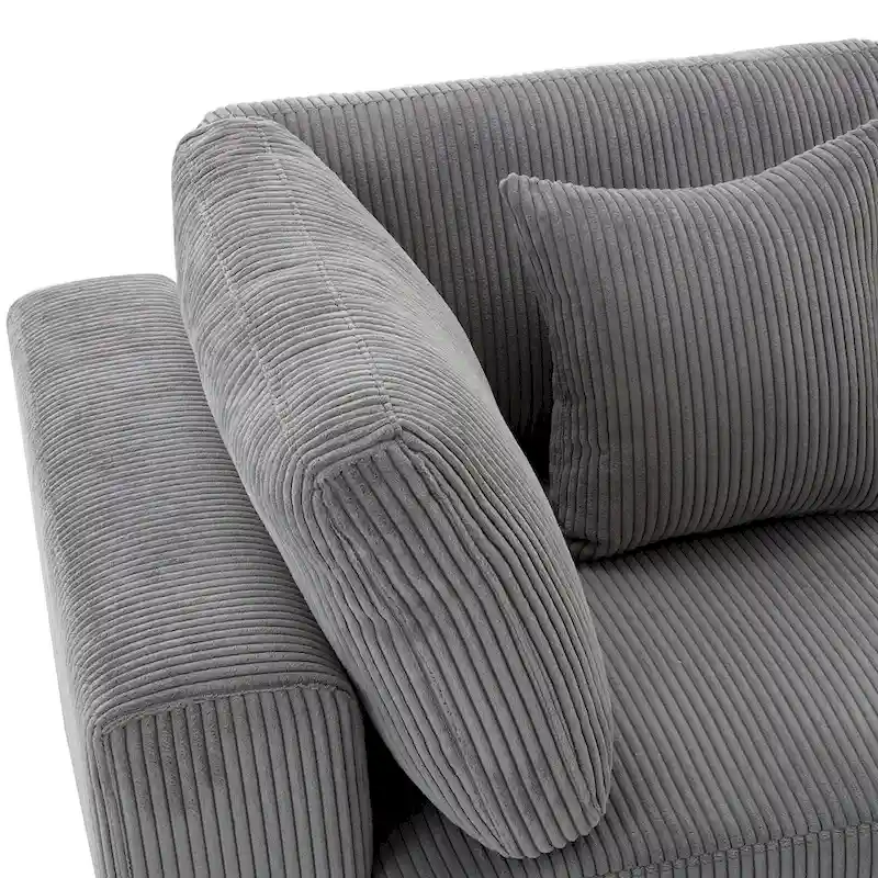 105 Sofa with Cushions and 5 Pillows