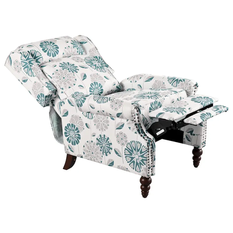 Barnn Upholstered Recliner with Wing Back by Christopher Knight Home