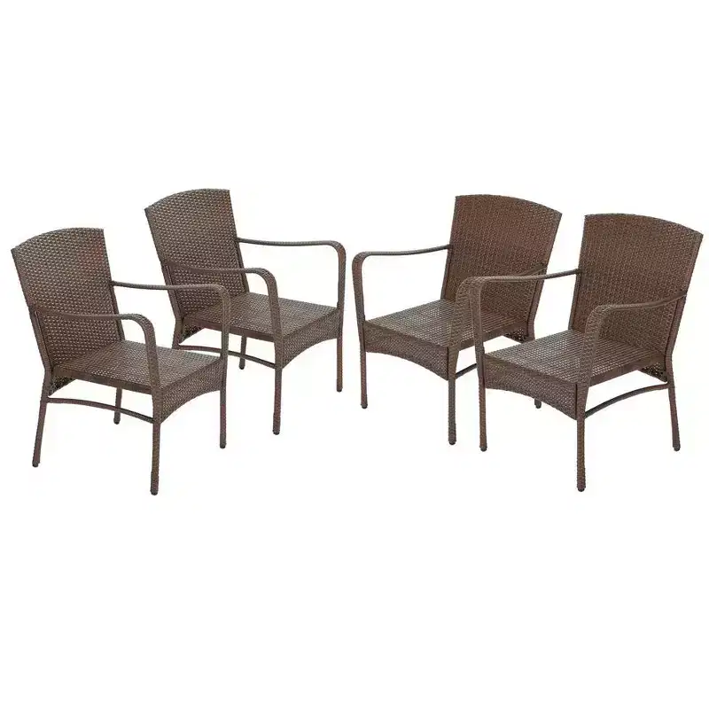 Jiallo Leisure Collection Outdoor Garden Patio Furniture 5PC Dining Set