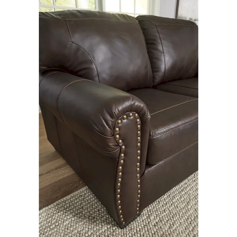 Signature Design by Ashley Colleton Dark Brown Sofa - 92W x 40D x 39H