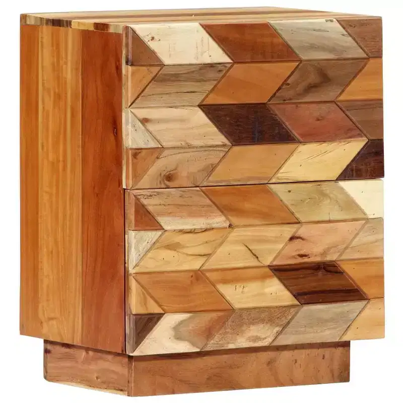 Reclaimed Wood Bedside Cabinet 15.7