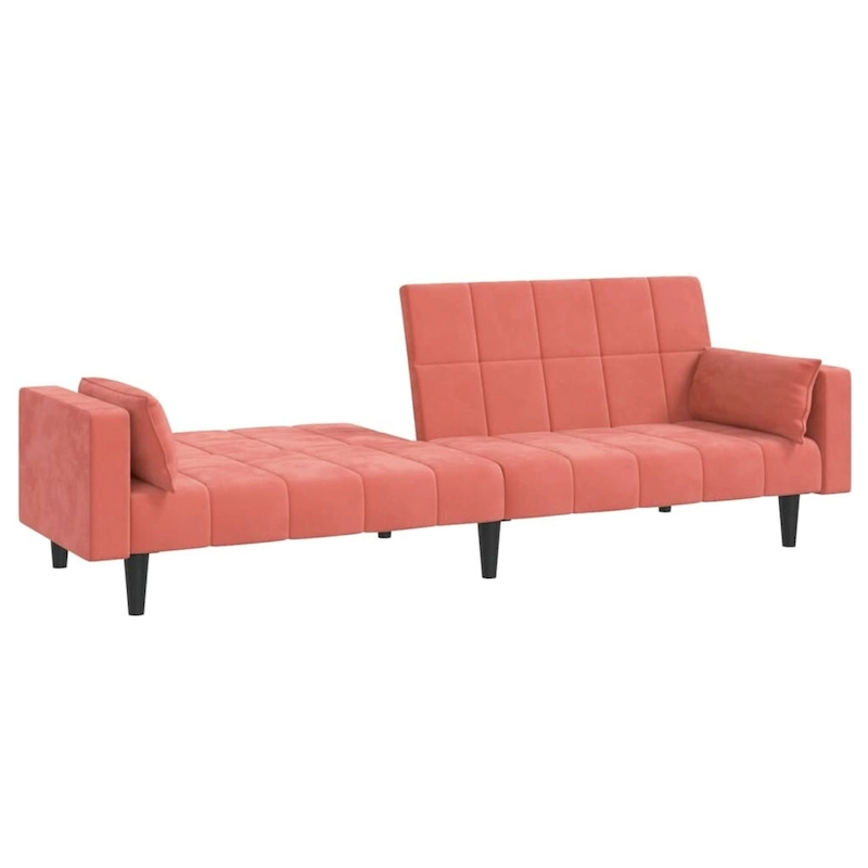 vidaXL 2-Seater Sofa Bed Upholstered Convertible Sleeper Sofa Couch Velvet - 86.6 x 33.3 x 27.2