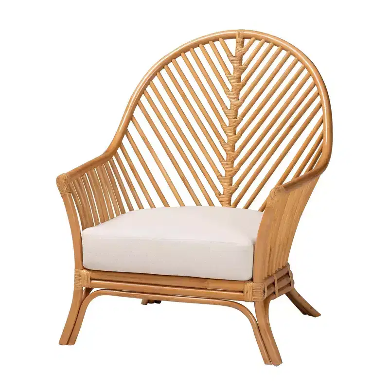 Bali & Rattan Arm Chair Light Honey