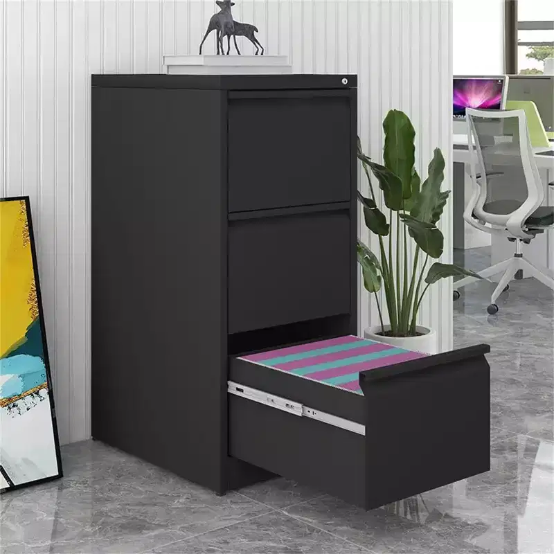 COZONY 3-Drawer File Cabinet with Lock, Vertical Metal Storage for Home Office Organization