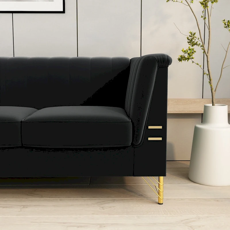 82.67 W Velvet Sofa