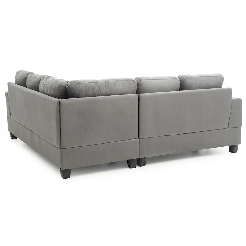 Sandridge 80 in. W 2-piece Microfiber L Shape Sectional Sofa - 80L x 80W x 36H