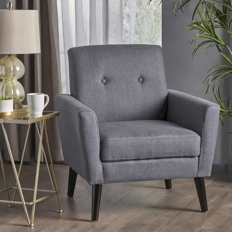 Sienna Mid-century Fabric Club Chair by Christopher Knight Home