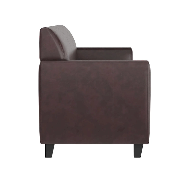 LeatherSoft Sofa with Clean Line Stitched Frame - 70W x 29D x 32.25H