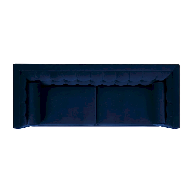 Jack 84 Mid-Century Modern Tuxedo Sofa with Bolster Pillows