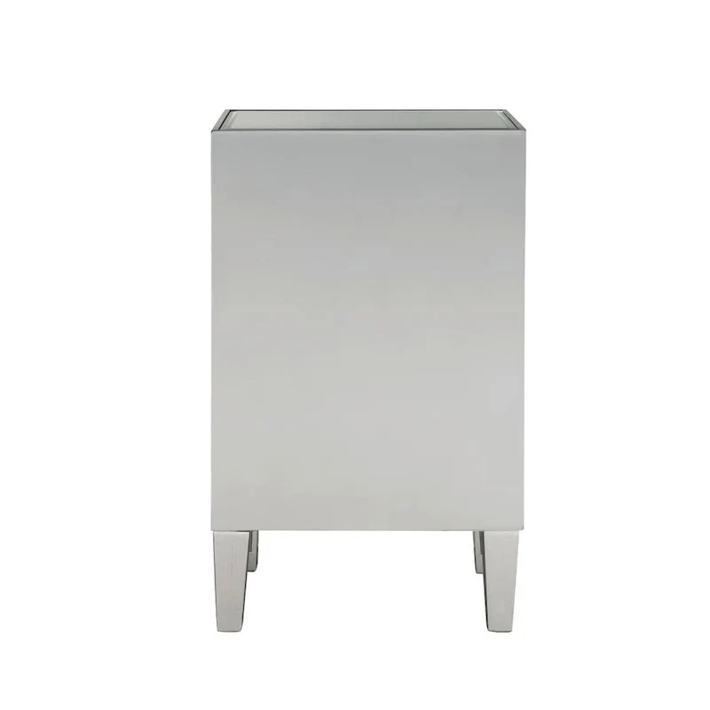 Reflexion Collection Rosa 18-inch Wide Mirrored 1-drawer Nightstand