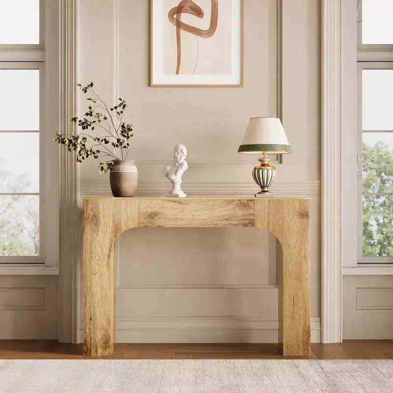 47-Inch Farmhouse Console Table, Slim Entryway Sofa Table, Rustic Narrow Accent for Hallway or Living Room
