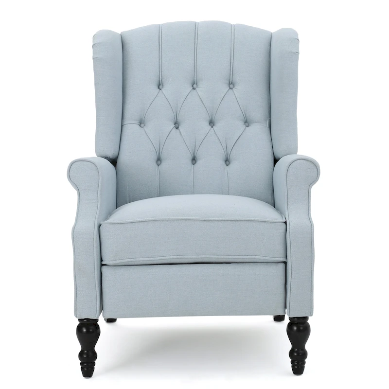 Walter Tufted Fabric Wingback Recliner Club Chair by Christopher Knight Home