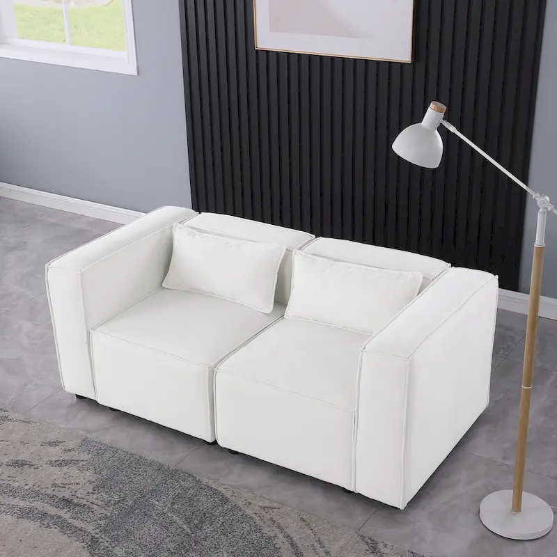 Free Combination Chenille Upholstered Modular Sectional Sofa