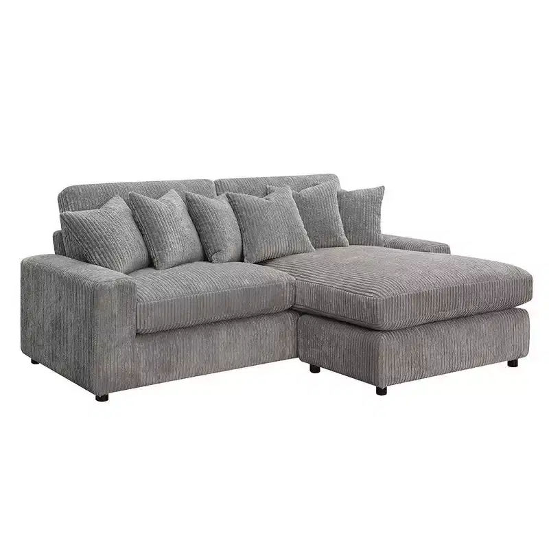 84" Tavia Sofa Gray Corduroy - Acme Furniture