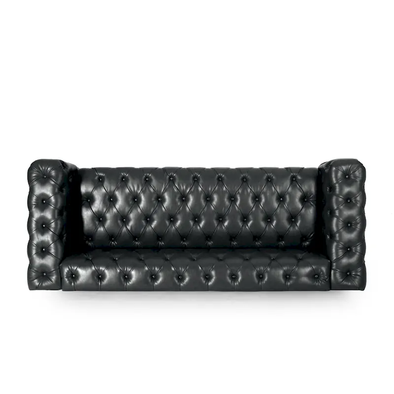 Sagewood Transitional Deeply Tufted Sofa by Christopher Knight Home