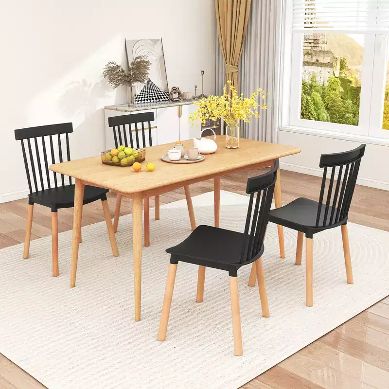 Dining Chairs Dining Chairs w/ Spindle Backs & Curved Seats