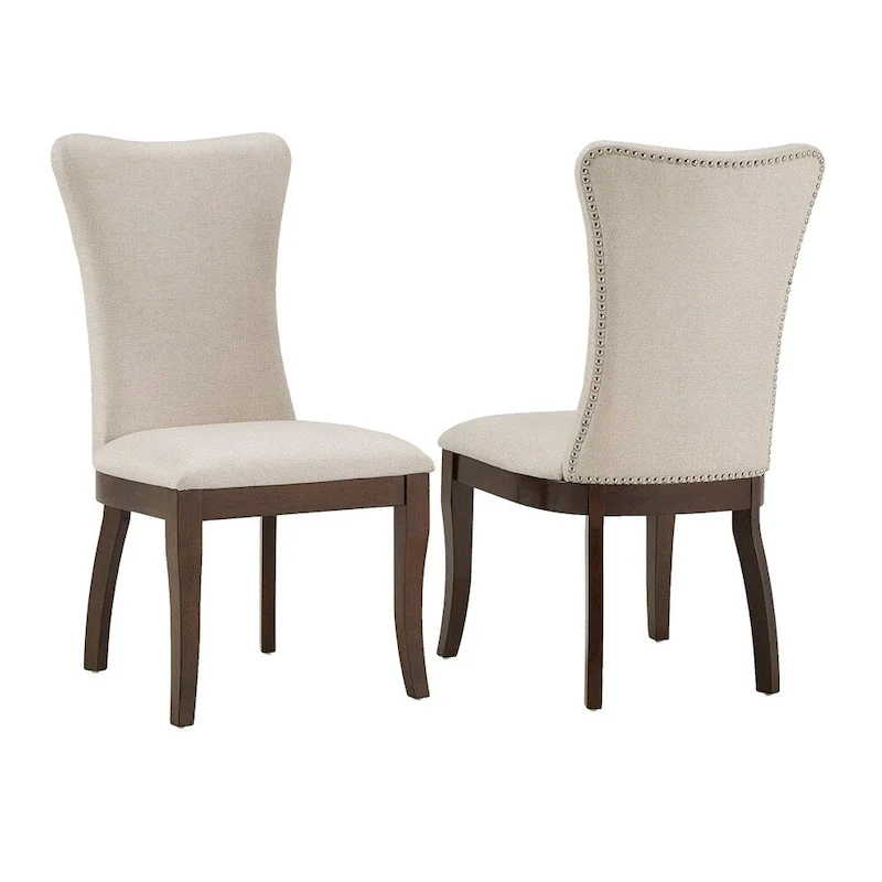 Fabric Wingback Dining Chairs