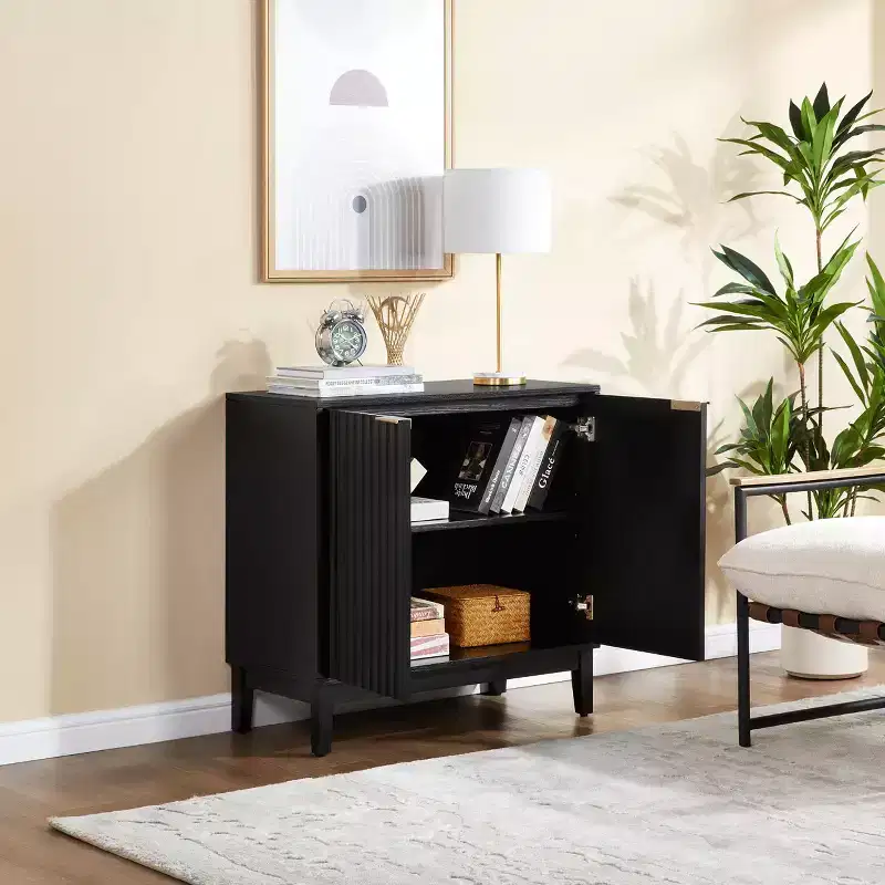 Small Accent Sideboard Cabinet, Compact Storage Cabinet for Kitchen, Dining Room, or Living Room -