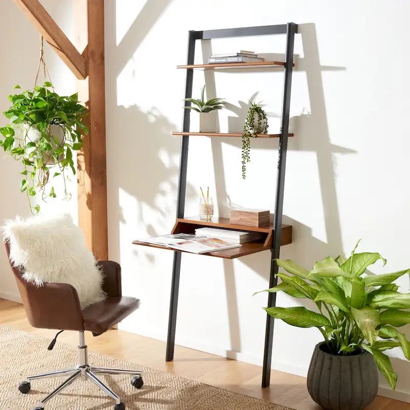 SAFAVIEH Leoma 2-Shelf Leaning Desk