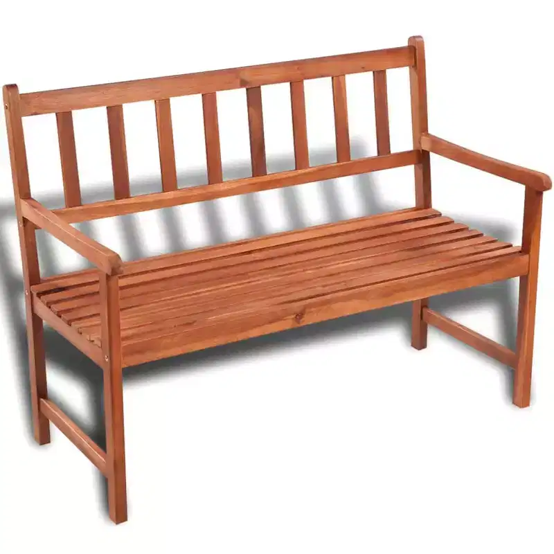 Garden Bench Light Brown Acacia hardwood Medium Durable