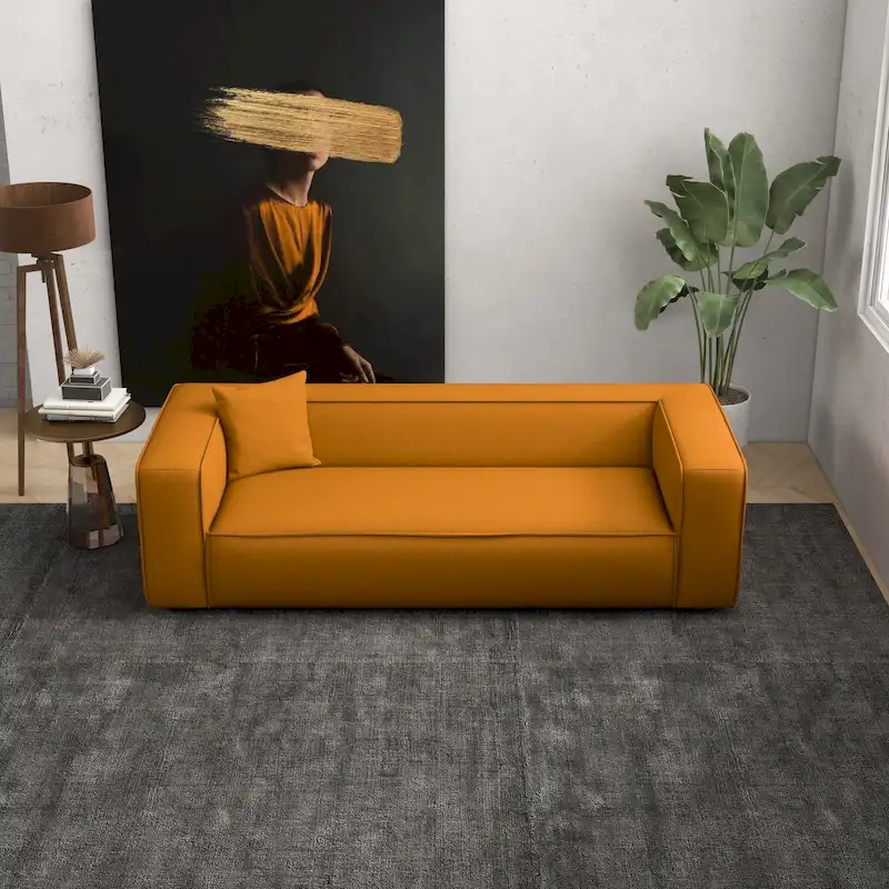 Belinda Mid Century Modern Furniture Style French Boucle Living Room Sofa