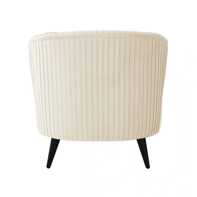 Maliah Pleated Velvet Upholstered Chaise